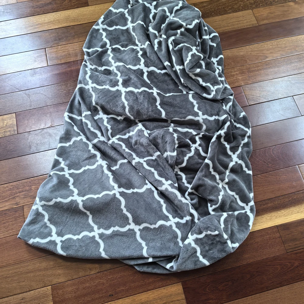 Gray and White Furniture Cover